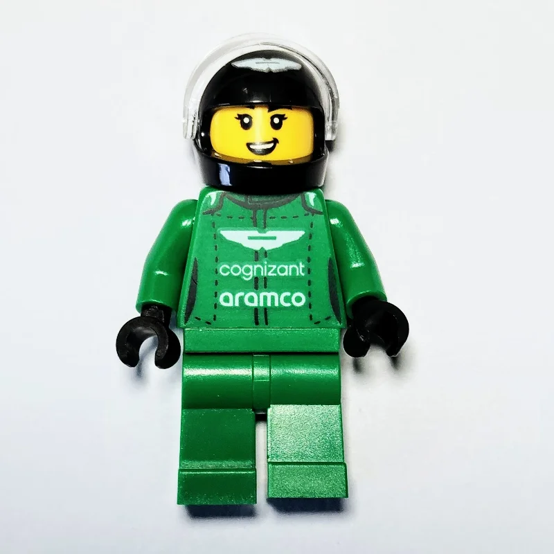Race Driver - Green Suit, Aston Martin, Black Helmet