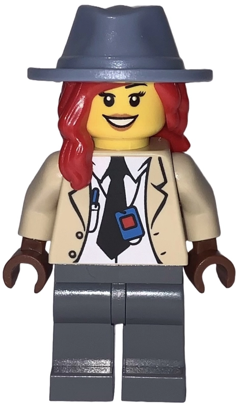 Detective, Play Day Torso, Sand Blue Hat with Red Hair