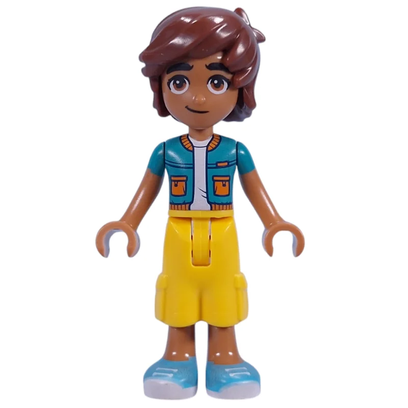 Leo - Dark Turquoise Jacket, Yellow Shorts