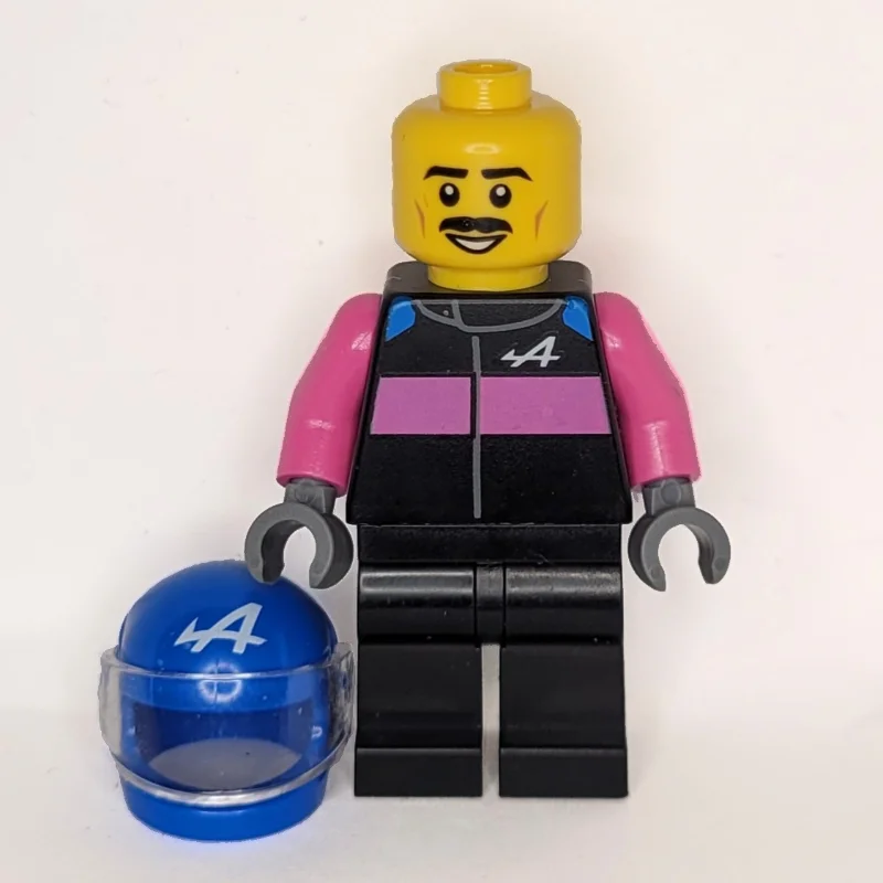 F1 Driver, Alpine, Black/Dark Pink Suit