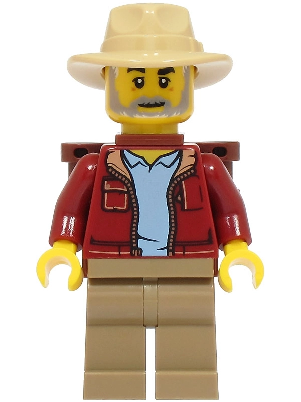 Red Torso, Dark Tan Legs, Tan Hat, Neck Bracket