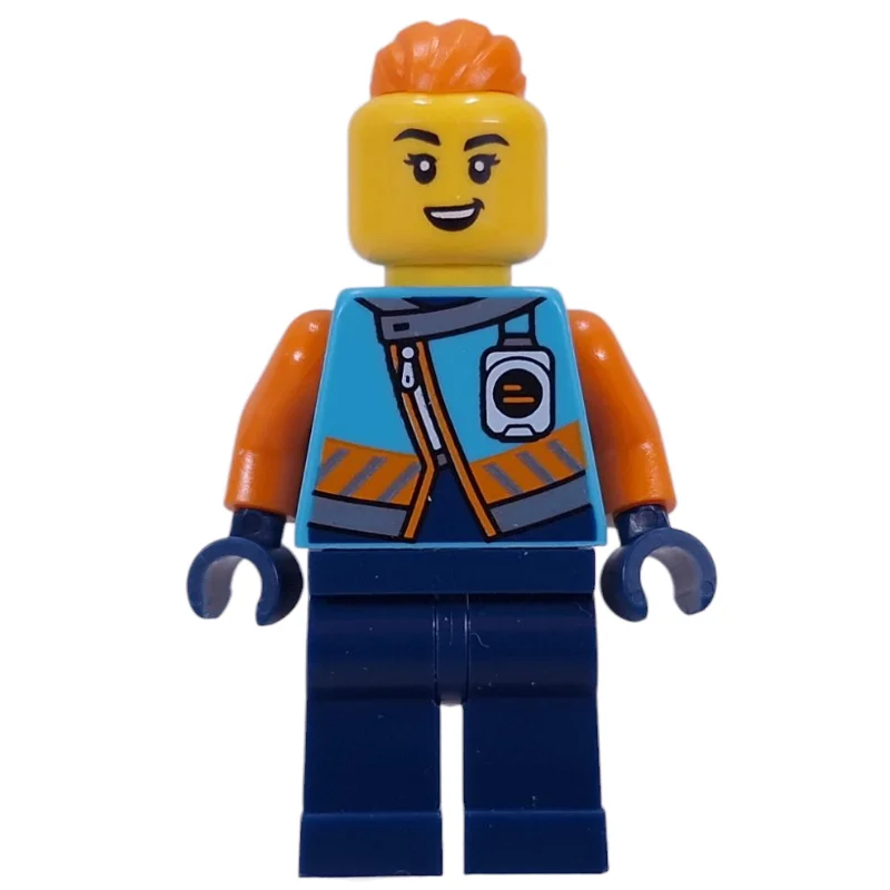 Arctic Explorer, Iris Icicle, Dark Azure Jacket, Dark Blue Legs, Orange Ponytail