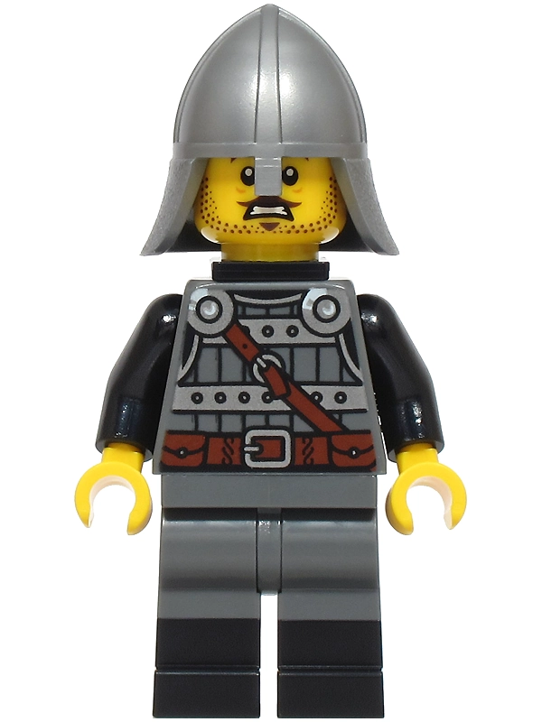 Knight, Dark Bluish Grey Armor, Neck Bracket