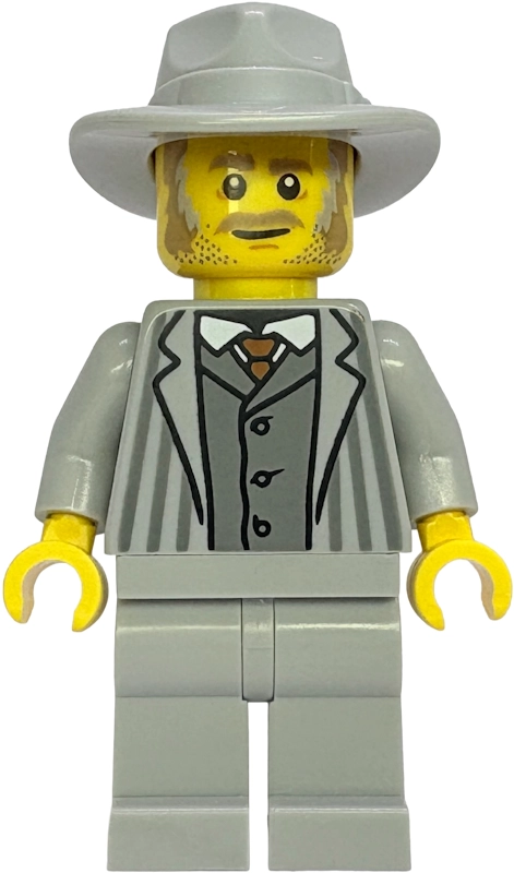 Light Bluish Grey Suit, Fedora
