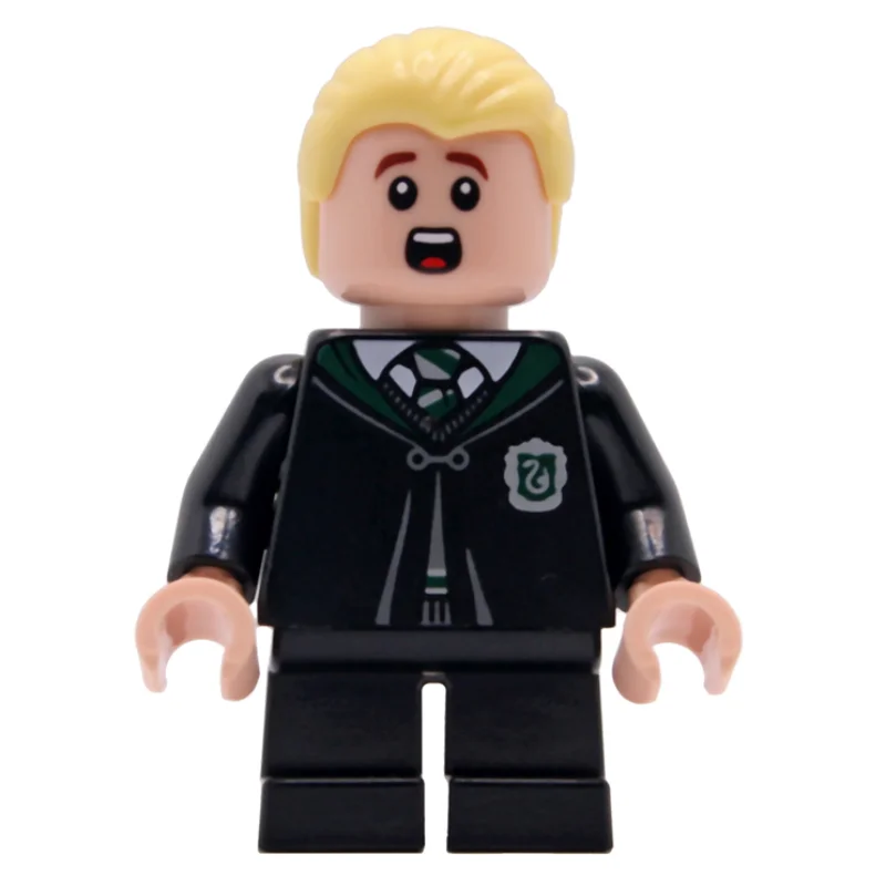 Draco Malfoy, Closed Long Slytherin Robe, Short Black Legs