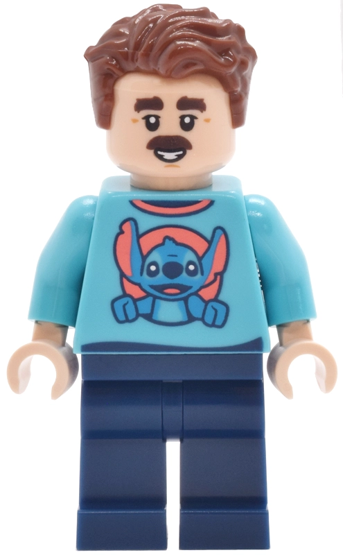 Park Guest, Medium Azure Torso, Dark Blue Legs, Reddish Brown Hair