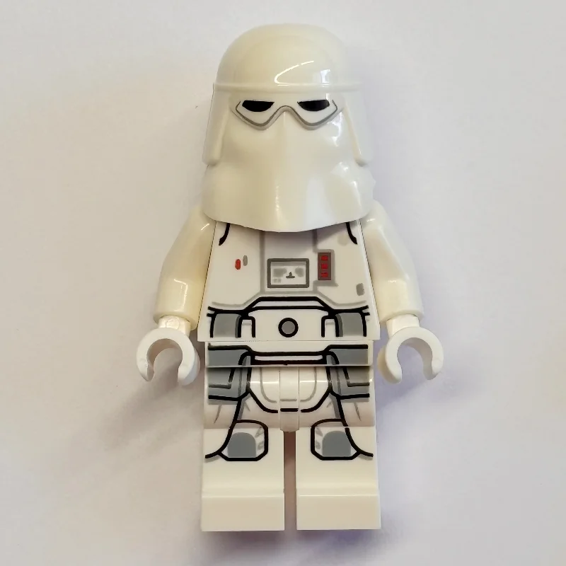 Snowtrooper, White Hips, Printed Legs, White Hands (Warm Tan Head)