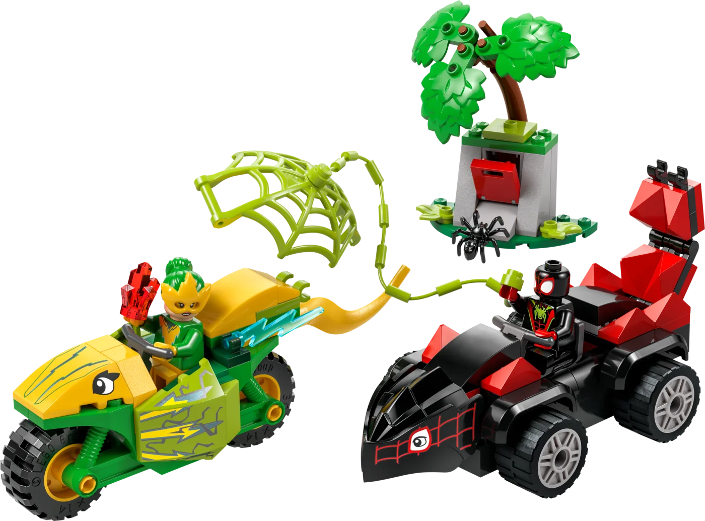 Spin and Electro Dinosaur Vehicle Chase
