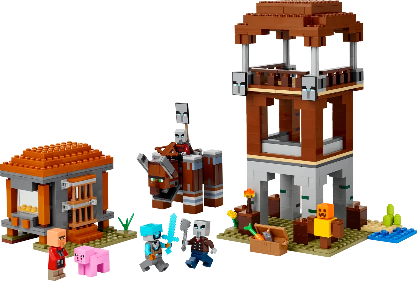 The Pillager Outpost and Ravager