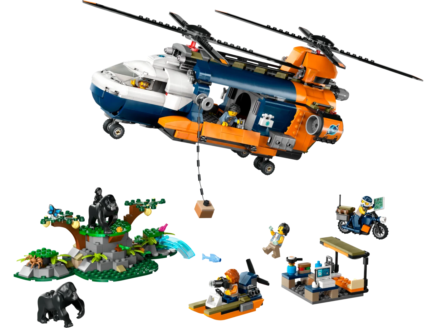 Jungle Explorer Helicopter at Base Camp