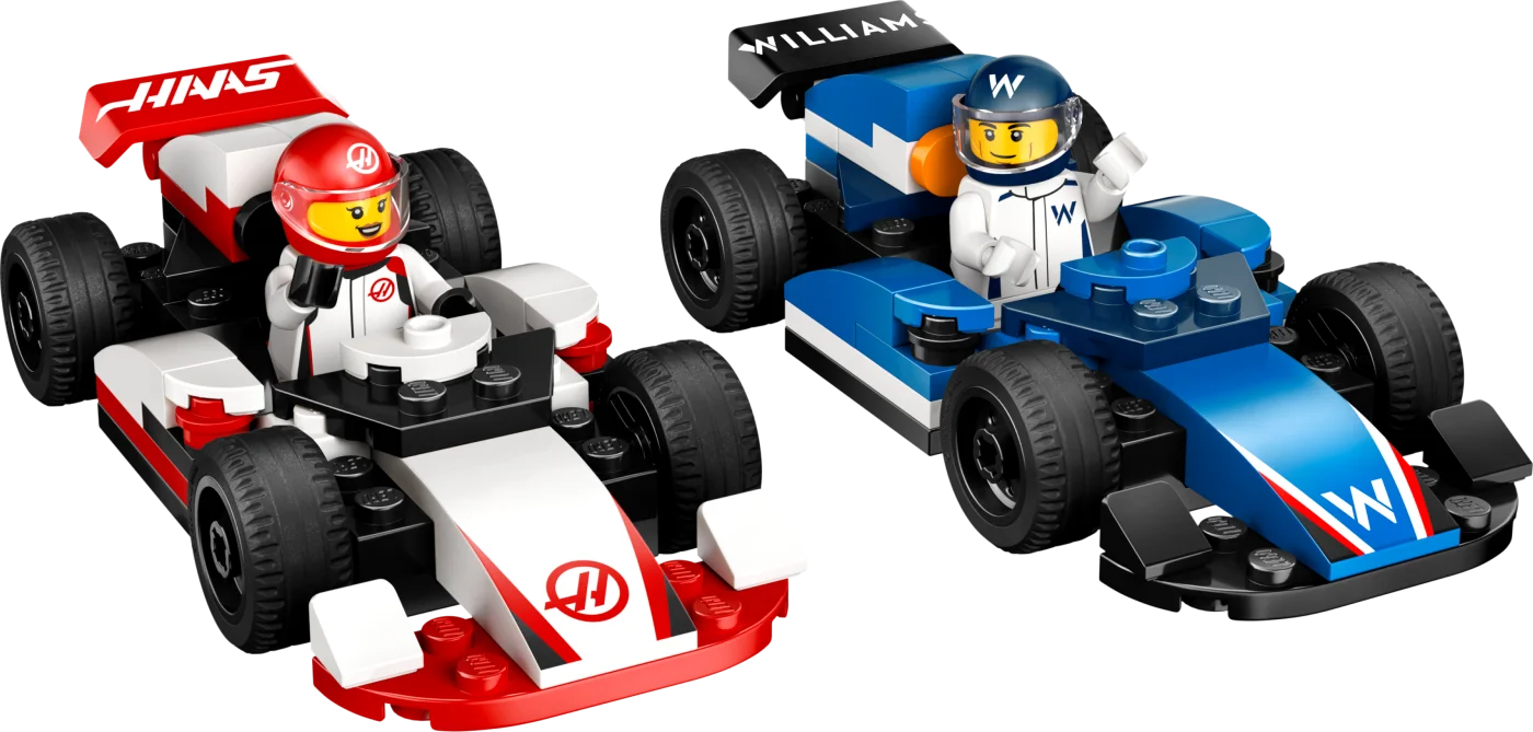 F1 Williams Racing & Haas F1 Race Cars
