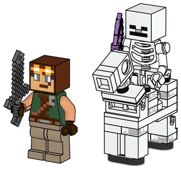 Hero with Skeleton and Skeleton Horse