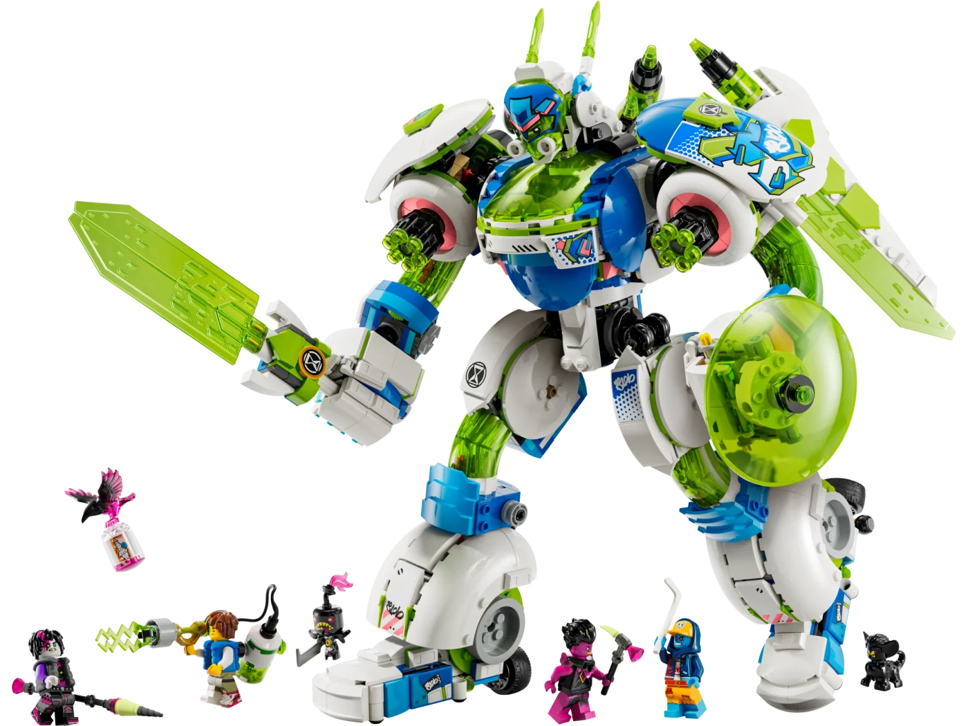 Mateo and Z-Blob the Knight Battle Mech
