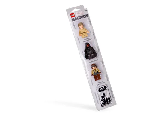 Star Wars Magnet Set: Darth Maul, Anakin and Naboo Fighter Pilot